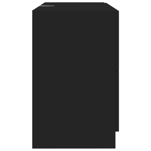 Ormarić za Lavabo - Umivaonik crni 78 x 37 x 59 cm od konstruiranog drva - Crna 78 x 37 x 59 cm Cijena