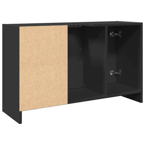 Ormarić za Lavabo - Umivaonik crni 90 x 29 x 55 cm konstruirano drvo - Crna 90 x 29 x 55 cm Cijena