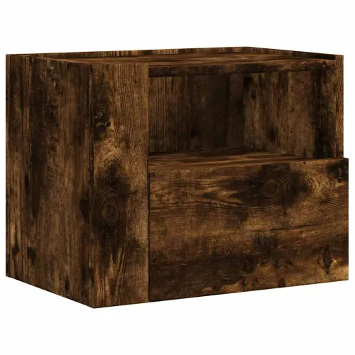 Zidni noćni ormarići 2 kom boja dimljenog hrasta 45x30x35 cm - Dimljeni hrast 2 Cijena