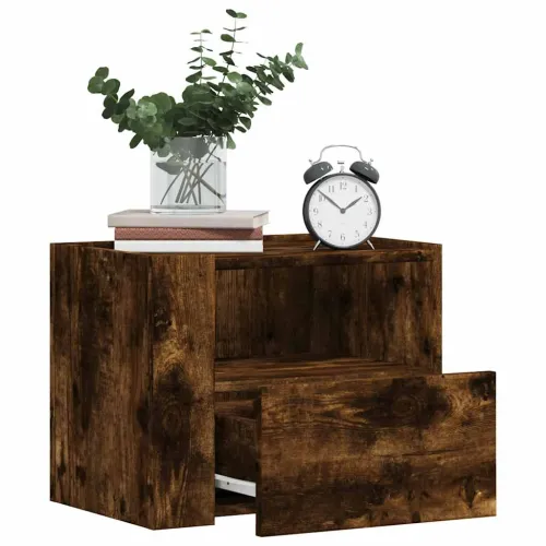 Zidni noćni ormarići 2 kom boja dimljenog hrasta 45x30x35 cm - Dimljeni hrast 2 Cijena