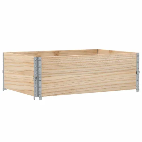 Okviri za palete 2 kom 120 x 80 cm od masivne borovine - Prirodna 120 x 80 cm 2 Cijena