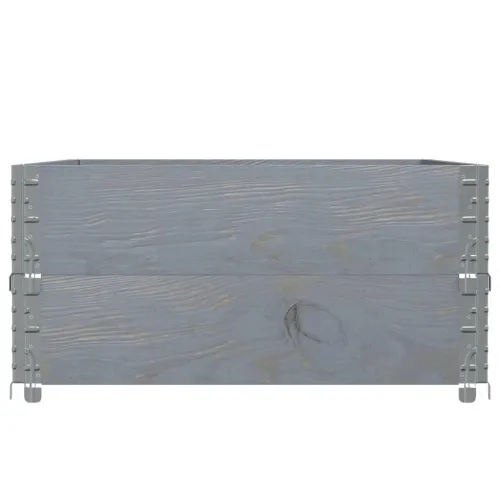 Okviri za palete 2 kom sivi 120 x 80 cm od masivne borovine - Siva 120 x 80 cm 2 Cijena