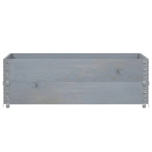 Okviri za palete 2 kom sivi 120 x 80 cm od masivne borovine - Siva 120 x 80 cm 2 Cijena