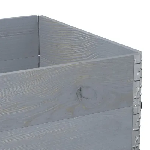 Okviri za palete 2 kom sivi 120 x 80 cm od masivne borovine - Siva 120 x 80 cm 2 Cijena