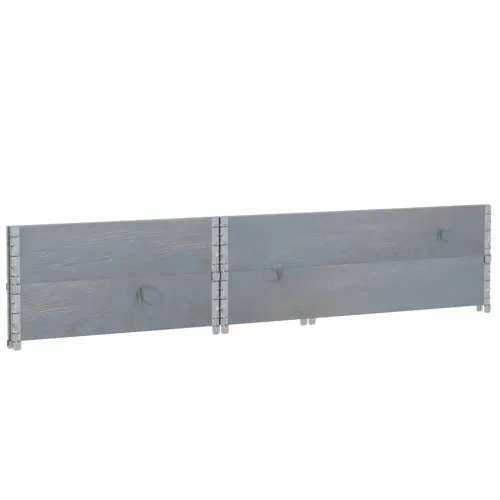 Okviri za palete 2 kom sivi 120 x 80 cm od masivne borovine - Siva 120 x 80 cm 2 Cijena