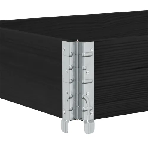 Okvir za palete crni 150 x 50 cm od masivne borovine - Crna 150 x 50 cm 1 Cijena