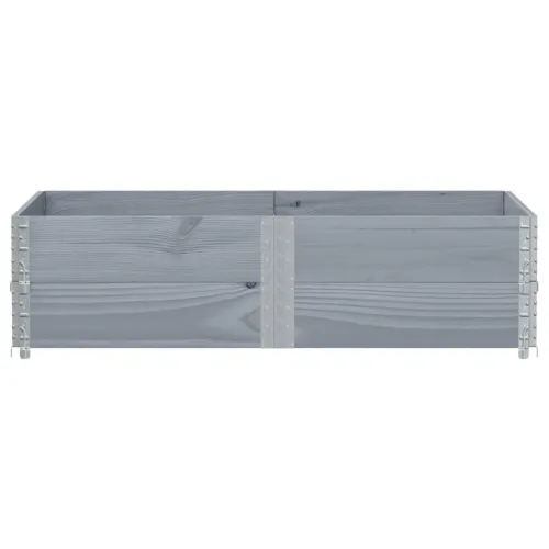 Okviri za palete 2 kom sivi 150x100 cm od masivne borovine - Siva 150 x 100 cm 2 Cijena