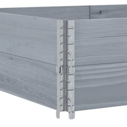Okviri za palete 2 kom sivi 150x100 cm od masivne borovine - Siva 150 x 100 cm 2 Cijena