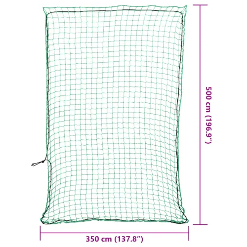 Mreža za prikolicu s elastičnim užetom zelena 5x3,5 m PP - Zelena Mreža za prikolicu 5 x 3.5 m Cijena