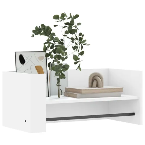 Zidna polica bijela 70,5 x 35 x 30,5 cm od konstruiranog drva - Bijela 70.5 x 35 x 30.5 cm Cijena