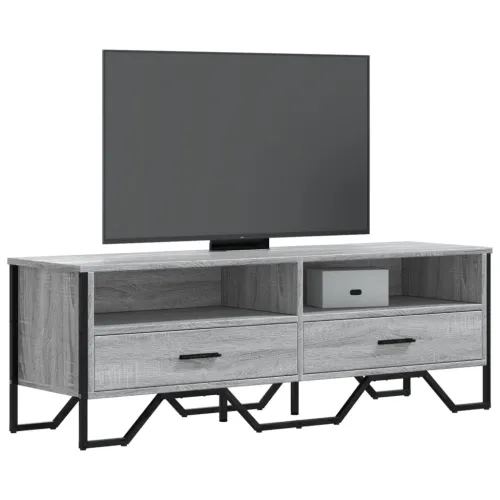 TV ormarić siva boja hrasta 122 x 34 x 41 cm konstruirano drvo - Sivi hrast sonoma 1 Cijena