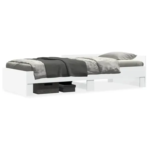 Okvir za krevet bijeli 90x190 cm konstruirano drvo - Bijela 90 x 190 cm Cijena