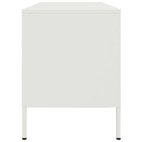 TV ormarić bijeli 100,5 x 39 x 50,5 cm čelični - Bijela 1 Cijena