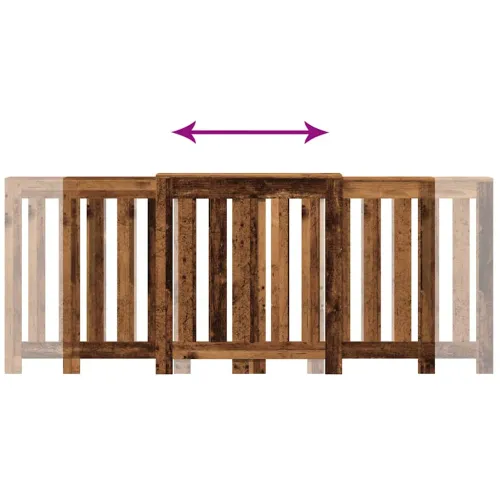 Pokrivač radijatora Staro drvo 205 x 21,5 x 83,5 cm - Staro drvo 205 x 21,5 x 83,5 cm Okomite letvice Cijena