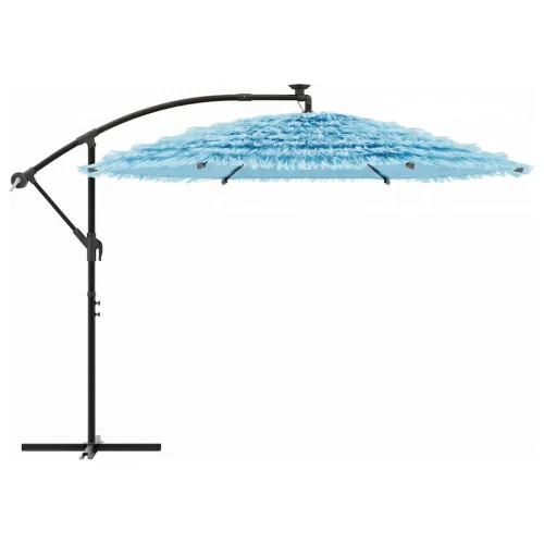 Vrtni suncobran s čeličnom šipkom plavi 290x290x238 cm - Plava 290 x 290 x 238 cm Cijena