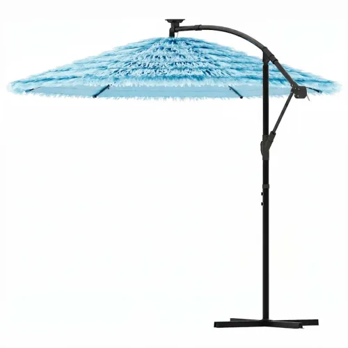 Vrtni suncobran s čeličnom šipkom plavi 290x290x238 cm - Plava 290 x 290 x 238 cm Cijena