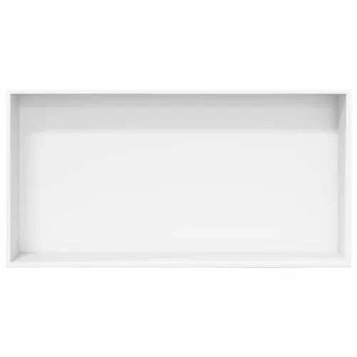 Niša za tuš mat bijela 62x32x9 cm nehrđajući čelik - Bijela Cijena
