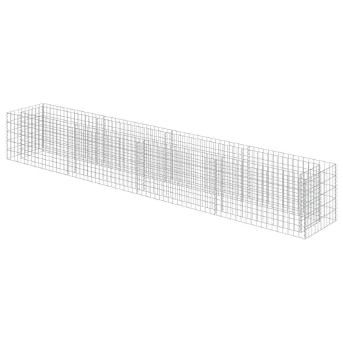 Gabionska sadilica od pocinčanog čelika 360 x 50 x 50 cm - 360 x 50 x 50 cm Cijena