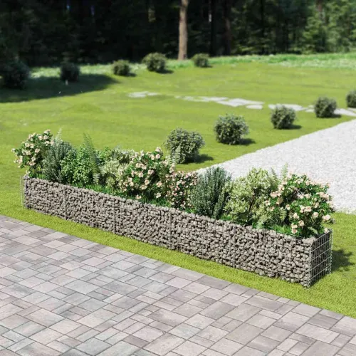 Gabionska sadilica od pocinčanog čelika 450 x 50 x 50 cm - 450 x 50 x 50 cm 1 450 x 50 x 50 cm Cijena