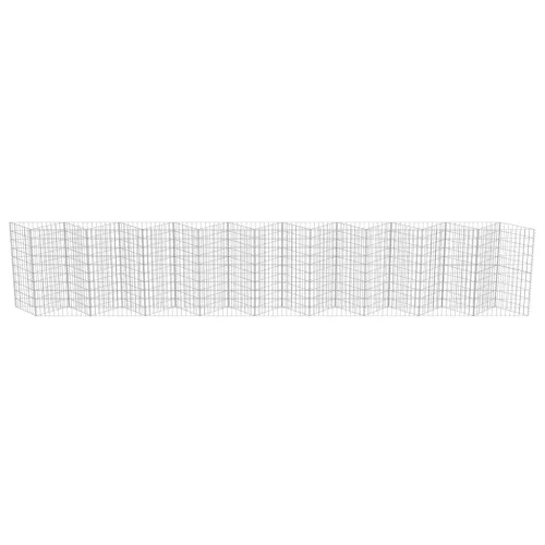 Gabionski zid od pocinčanog čelika 630 x 30 x 100 cm - 630 x 30 x 100 cm Cijena