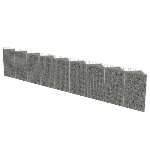 Gabionski zid od pocinčanog čelika 630 x 30 x 100 cm - 630 x 30 x 100 cm Cijena