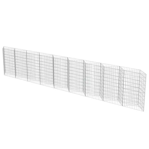 Gabionski zid od pocinčanog čelika 630 x 30 x 100 cm - 630 x 30 x 100 cm Cijena