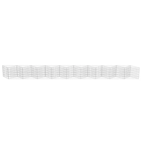 Gabionski zid od pocinčanog čelika 630 x 30 x 50 cm - 630 x 30 x 50 cm Cijena