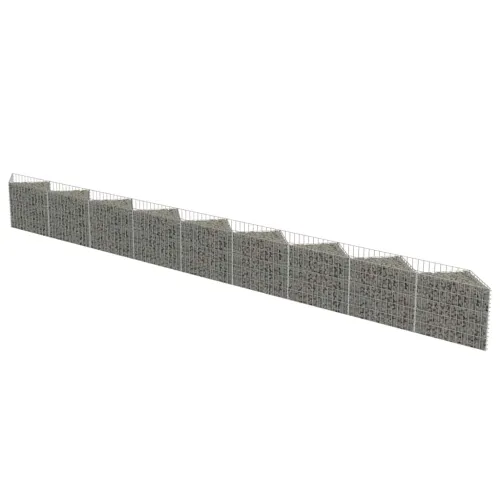 Gabionski zid od pocinčanog čelika 630 x 30 x 50 cm - 630 x 30 x 50 cm Cijena