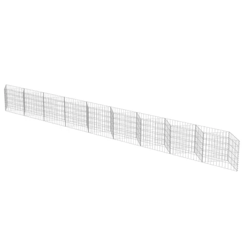 Gabionski zid od pocinčanog čelika 630 x 30 x 50 cm - 630 x 30 x 50 cm Cijena