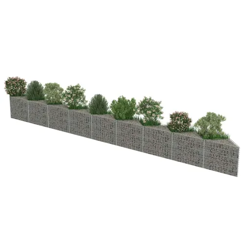 Gabionski zid od pocinčanog čelika 630 x 30 x 50 cm - 630 x 30 x 50 cm Cijena