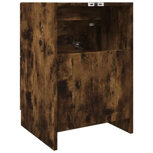 Ormarić za Lavabo - Umivaonik boja dimljenog hrasta 40x37x59 cm drveni - Dimljeni hrast 40 x 37 x 59 cm Cijena