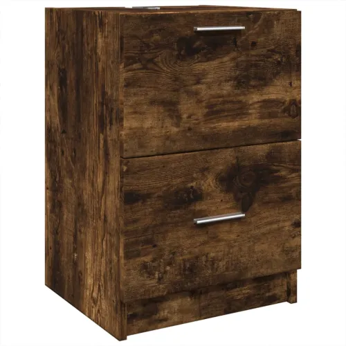 Ormarić za Lavabo - Umivaonik boja dimljenog hrasta 40x37x59 cm drveni - Dimljeni hrast 40 x 37 x 59 cm Cijena