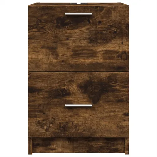 Ormarić za Lavabo - Umivaonik boja dimljenog hrasta 40x37x59 cm drveni - Dimljeni hrast 40 x 37 x 59 cm Cijena