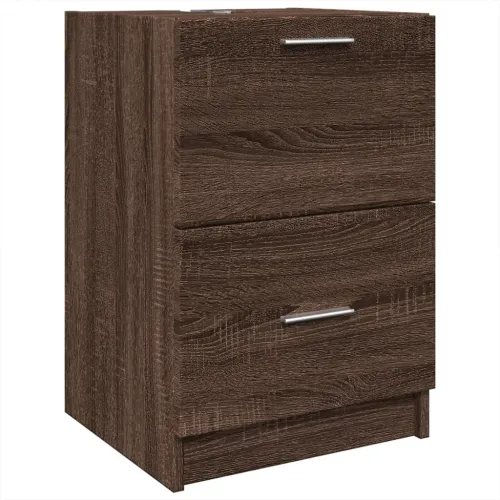 Ormarić za Lavabo - Umivaonik smeđa boja hrasta 40 x 37 x 59 cm drveni - Smeđi hrast 40 x 37 x 59 cm Cijena