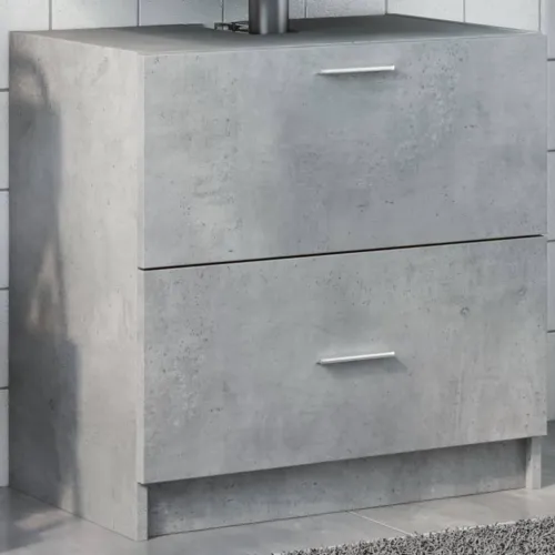 Ormarić za Lavabo - Umivaonik boja betona 59x37x59 cm konstruirano drvo - Beton siva 59 x 37 x 59 cm Cijena