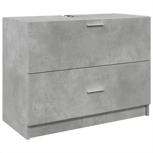 Ormarić za Lavabo - Umivaonik boja betona 78x37x59 cm konstruirano drvo - Beton siva 78 x 37 x 59 cm Cijena