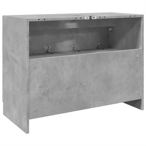 Ormarić za Lavabo - Umivaonik boja betona 78x37x59 cm konstruirano drvo - Beton siva 78 x 37 x 59 cm Cijena