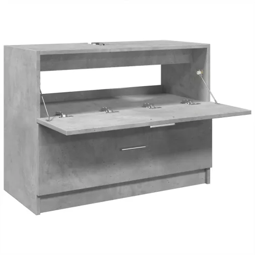 Ormarić za Lavabo - Umivaonik boja betona 78x37x59 cm konstruirano drvo - Beton siva 78 x 37 x 59 cm Cijena