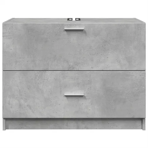 Ormarić za Lavabo - Umivaonik boja betona 78x37x59 cm konstruirano drvo - Beton siva 78 x 37 x 59 cm Cijena