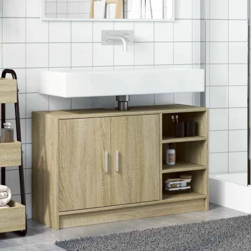 Ormarić za Lavabo - Umivaonik boja hrasta sonome 90 x 29 x 55 cm drveni - Sonoma hrast 90 x 29 x 55 cm Cijena