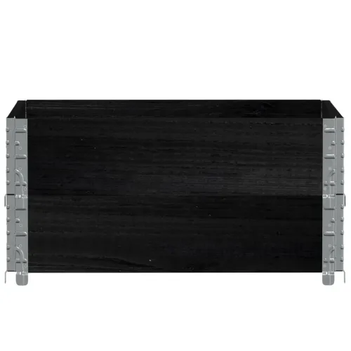 Okviri za palete 2 kom crni 80x60 cm od masivne borovine - Crna 80 x 60 cm 2 Cijena