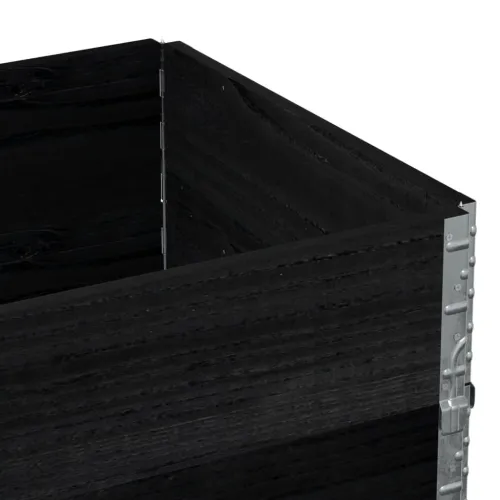 Okviri za palete 2 kom crni 80x60 cm od masivne borovine - Crna 80 x 60 cm 2 Cijena