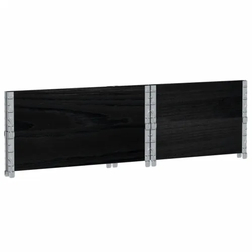 Okviri za palete 2 kom crni 80x60 cm od masivne borovine - Crna 80 x 60 cm 2 Cijena