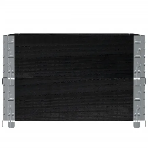 Okviri za palete 2 kom crni 80x60 cm od masivne borovine - Crna 80 x 60 cm 2 Cijena