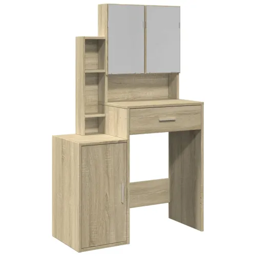 Toaletni stolić s ormarićem boja hrasta sonome 80x35x132 cm - sonoma hrast 1 Cijena