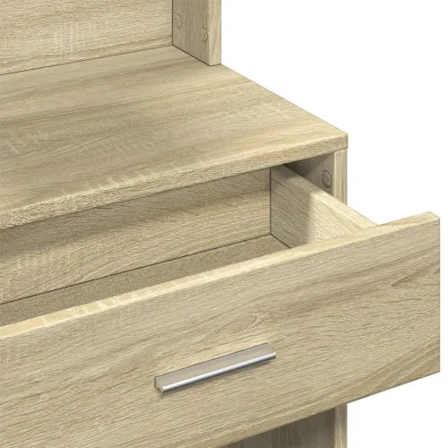 Toaletni stolić s ormarićem boja hrasta sonome 80x35x132 cm - Sonoma hrast Cijena