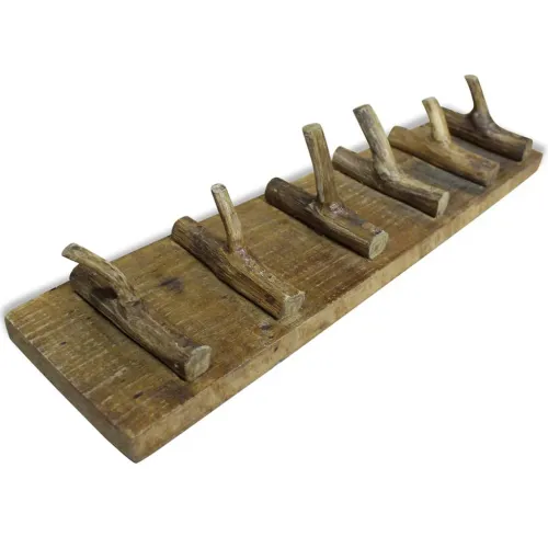 Vješalica za kapute od miješanog recikliranog drva 60 x 15 cm Cijena