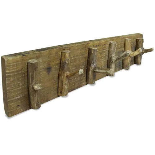 Vješalica za kapute od miješanog recikliranog drva 60 x 15 cm Cijena
