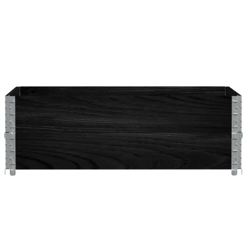 Okviri za palete 2 kom crni 120 x 80 cm od masivne borovine - Crna 120 x 80 cm 2 Cijena