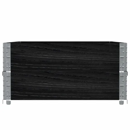 Okviri za palete 2 kom crni 120 x 80 cm od masivne borovine - Crna 120 x 80 cm 2 Cijena